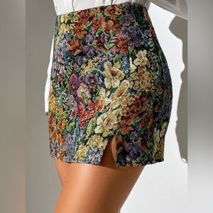 Floral Mini Skirt